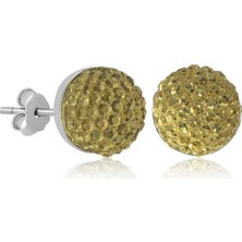 925 Ayar Gümüş Kristal Çivili Kadın Küpe