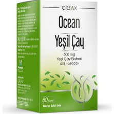 Orzax Ocean Green Tea Takviye Edici Gıda 60 Kapsül - Dezenfektan Hediyeli (%72 Alkol)
