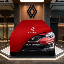 ULTRASHOP Renault Captur (2019-) Kırmızı Kumaş Oto Branda Araca Özel Penye Araba Brandası Araç Örtüsü