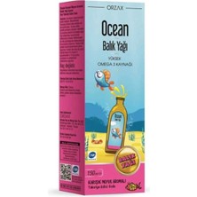 Orzax Ocean Omega3 Şurup 150 ml - Karışık Meyve Aromalı