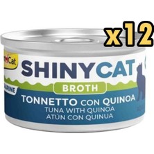 Gimcat Shinycat Broth Ton Balıklı ve Kinoalı Kedi Konservesi 70 gr x 12ADET