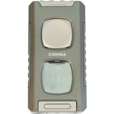 Cohiba Gunmetal Çift Torch Full Fonksiyonlu Puro Çakmak CCM0802