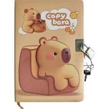 Stilo Capybara Şifreli Kilitli Defter A5 Karışık 12,8X18,6CM