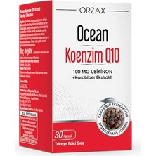 Orzax Ocean Koenzim Q10 30 Kapsül - Dezenfektan Hediyeli (%72 Alkol)