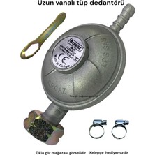 Orgaz 12KG Uzun Vanlı Mutfak Tüpü Dedantörü Ipragaz Aygaz Milangaz Her Vidalı Tüpler Uygun Regülatör