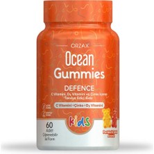 Orzax Ocean Orzax Smart Gummies Defence 60 Adet Çiğnenebilir Jel - Dezenfektan Hediyeli (%72 Alkol)