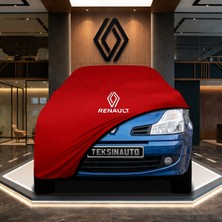 ULTRASHOP Renault Modus Kırmızı Kumaş Oto Branda Araca Özel Penye Araba Brandası Araç Örtüsü