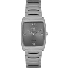 Santa Barbara Polo Club SB.4.10036-1 Titanyum Slım Ince Dikdörtgen Erkek Kol Saati