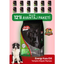Dog food energy Kuzu Etli Yetişkin Köpek Maması 1 kg - 12 Adet