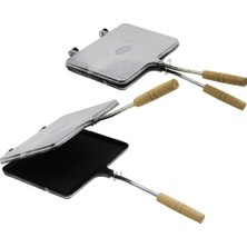 Nur Işıklar Içi Teflon El Tost Makinesi (4887) Midastech