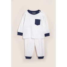 Vauva Kız Erkek Pijama Baskılı Cep Detaylı Uzun Kollu Pijama Takımı