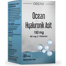 Orzax Ocean Hyaluronik Asit 150 Mg 30 Kapsül - Dezenfektan Hediyeli (%72 Alkol)