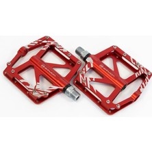 Briviga PDL-3304 Platform Alimünyum Cnc Rulmanlı Pedal Kırmızı Siyah