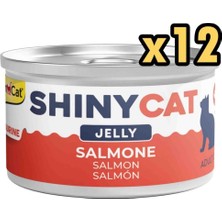 Gimcat Shinycat Jelly Somonlu Kedi Konservesi 70 gr x 12 Adet