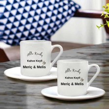 Hediye Vakti Kişiye Özel Isimli Abla Kardeş Kahve Keyfi 2’li Türk Kahvesi Fincan Seti – Kardeşe Hediye
