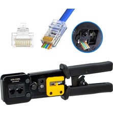 Ceta Form E69-EZRJ45 Yeni Nesil EZ-RJ45/12/11 Konnektör Jak Sıkma Pensesi