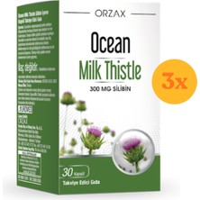 Orzax Ocean Milk Thistle 30 Tablet - 3 Adet (90 Tablet)