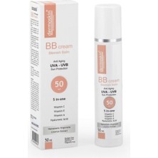 Dermoskin BB Krem 50 ml F50 Tüm Cilt Tipleri İçin Kapatıcı Etki ve SPF 50 Koruma