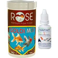 Rose Goldi Mix 250 ml Topçuk Japon Yemi, Balık Multivitamin 30CC