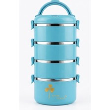 Enfa 4 Katlı Paslanmaz Çelik Sefer Tası 28X14 cm – Taşıma Saplı