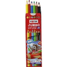 Kitabevimden Fatih Kuru Boya Tam Boy Jumbo Üçgen Triangular Kalemi 6 Renk 3,5 mm 33490