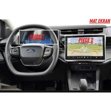Uniqanatolia Ford Puma 2025-2026 Hayalet Gösterge ve Multimedya Uyumlu Set Mat Ekran Koruyucu