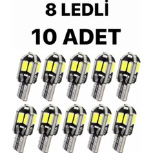 Zerzembe 8 Ledli Beyaz Park Tavan Plaka Ampülü 1 Takım (10 Adet)