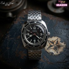 Eski Yeni Antik Vostok Amphibia 090 Kasa Otomatik Mekanik Erkek Kol Saati 200M Siyah Kadran