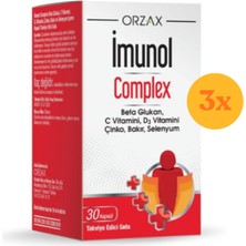 Orzax Ocean Imunol Complex Beta Glukan 30 Kapsül - 3 Adet (Toplam 90 Kapsül)
