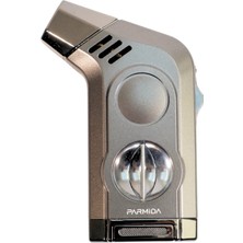 Parmida Gunmetal V Cut Tek Torch Puro Çakmak PCM0974