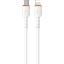 Lenyes LC545 Type-C To Lightning Hızlı Şarj Özellikli Data ve Şarj Kablosu 30W 1m Beyaz