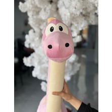 Pembe ve Yeşil Peluş Dinazor Dinozor 95 cm