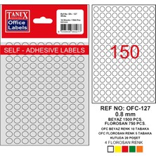 Kitabevimden Tanex Ofis Etiketi Beyaz OFC-127 (10 Paket)