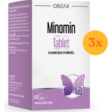 Orzax Ocean Minomin 60 Tablet - 3 Adet (180 Tablet)