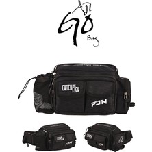 Fujin Ajigo Bel Çantası Siyah - Balıkçı Çantası