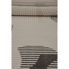 Kashe Halı Bella 4466 Antrasit Salon Halısı Oturma Odası Halısı Koridor Halısı Mutfak Halısı Modern Makine Halısı