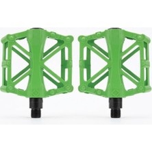 Tex Xbyc 1815 Bilyalı Bisiklet Platform Pedal Geniş Yapılı Bilyalı Alüminyum Pedal Yeşil