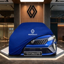 ULTRASHOP Renault Clio Esprit Alpine Mavi Kumaş Oto Branda Araca Özel Penye Araba Brandası Araç Örtüsü