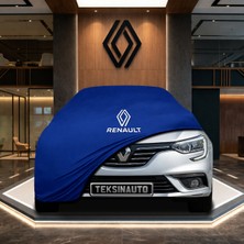 ULTRASHOP Renault Megane Station Wagon (2016-) Mavi Kumaş Oto Branda Penye Araba Brandası Araç Örtüsü