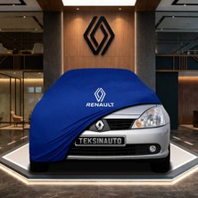 ULTRASHOP Renault Symbol (2013-) Mavi Kumaş Oto Branda Araca Özel Penye Araba Brandası Araç Örtüsü