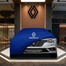 ULTRASHOP Renault Talisman Mavi Kumaş Oto Branda Araca Özel Penye Araba Brandası Araç Örtüsü