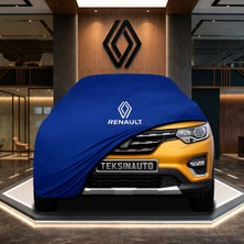 ULTRASHOP Renault Triber Mavi Kumaş Oto Branda Araca Özel Penye Araba Brandası Araç Örtüsü