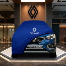 ULTRASHOP Renault Kadjar Mavi Kumaş Oto Branda Araca Özel Penye Araba Brandası Araç Örtüsü