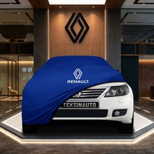 ULTRASHOP Renault Safrane Mavi Kumaş Oto Branda Araca Özel Penye Araba Brandası Araç Örtüsü