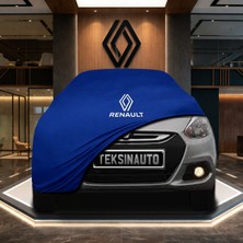 ULTRASHOP Renault Scala Mavi Kumaş Oto Branda Araca Özel Penye Araba Brandası Araç Örtüsü