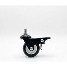 LİA TEKER L01-BS050BS/L01-BS050BSFR 50 mm Komple Siyah Civatalı Teker