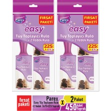 Parex Easy Tüy Toplayıcı Fırsat Paketi 3X75’LI=225 Yaprak x 2 Paket = 450 Yaprak