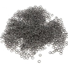 Yiğit Aksesuar 5 mm Siyah Renk 250 Adet Metal Takı Halkası Bağlantı Halkası Montaj Halkası