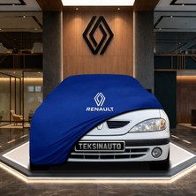 ULTRASHOP Renault 19 Sedan Mavi Kumaş Oto Branda Araca Özel Penye Araba Brandası Araç Örtüsü