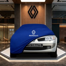 ULTRASHOP Renault Megane Sedan (2002-2008) Mavi Kumaş Oto Branda Araca Özel Penye Araba Brandası Araç Örtüsü